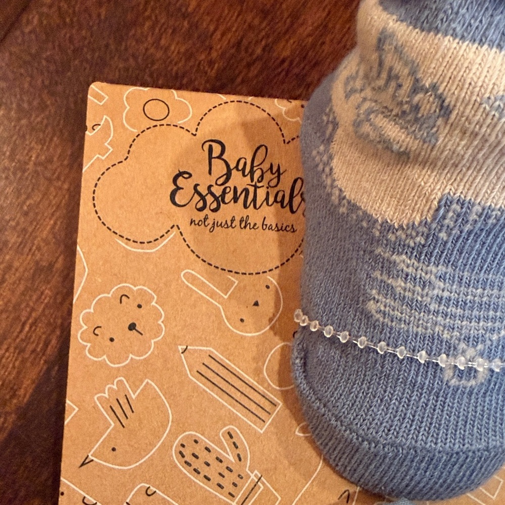 Baby Essentials Colorful 'My First Rodeo' Bib and Socks Set - Picture 2 of 6